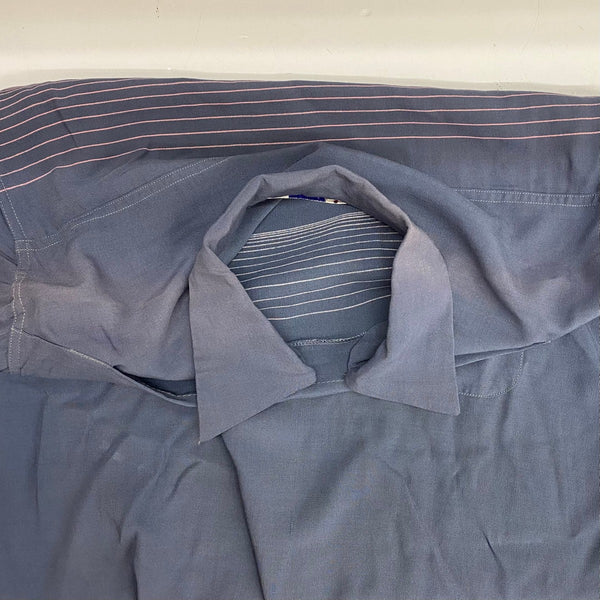 【曜日割引対象外】 ヴィンテージ vintage 50's Cassino ピーターパンシャツ 長袖シャツ ブルー Mサイズ 201MT-4642 VB