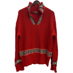 【曜日割引対象外】 グルービンハイ The GROOVIN HIGH ニット セーター レッド 2XLサイズ 201MT-4644 VB