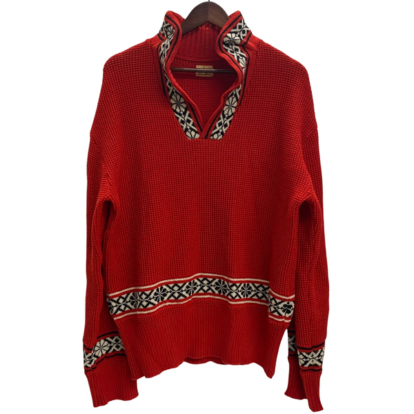 【曜日割引対象外】 グルービンハイ The GROOVIN HIGH ニット セーター レッド 2XLサイズ 201MT-4644 VB