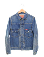 ヒステリックグラマー HYSTERIC GLAMOUR デニムジャケット 2nd Type ユーズド加工 Gジャン セカンド 0261AB10 ジャケット ブルー Mサイズ 103MT-3060