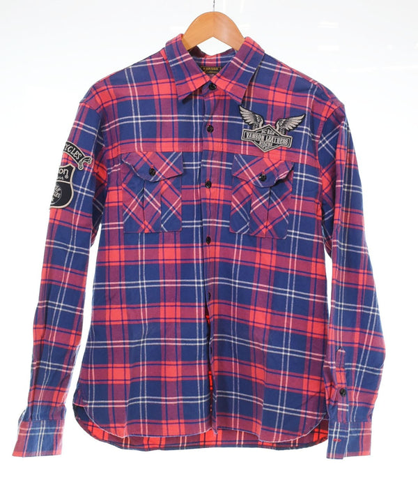 バンソン VANSON Y2K looney tunes tweety トゥイーティー  バード ルーニー テューンズ ワッペン 長袖シャツ マルチカラー Lサイズ 103MT-2917