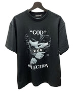 ゴッドセレクション GOD SELECTION XXX 24AW PRINT S/S TEE プリント Tシャツ 半袖 黒 Tシャツ プリント ブラック Lサイズ 104MT-1593