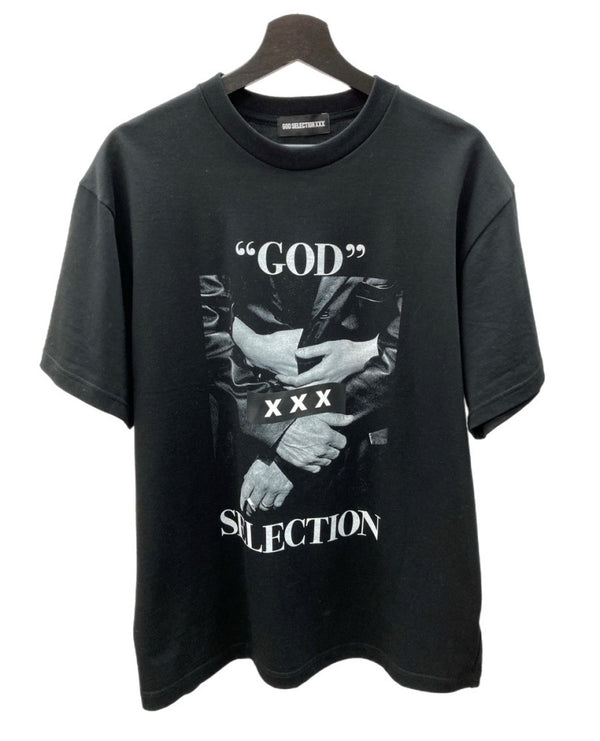 ゴッドセレクション GOD SELECTION XXX 24AW PRINT S/S TEE プリント Tシャツ 半袖 黒 Tシャツ プリント ブラック Lサイズ 104MT-1593