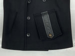 サンローラン Saint Laurent 16年 Pea Coat ピー コート Pコート ウールジャケット エディ期 アウター ブルゾン 黒 469647 Y060W サイズ 44 コート 無地 ブラック 104MT-1065