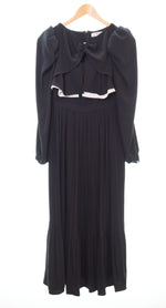 ハーリップトゥ Her lip to LaRochellePleatedDress ラロシェルプリーツドレス フレアワンピース マキシ ロング 黒 1224305143 ワンピース ブラック Sサイズ 103LT-86