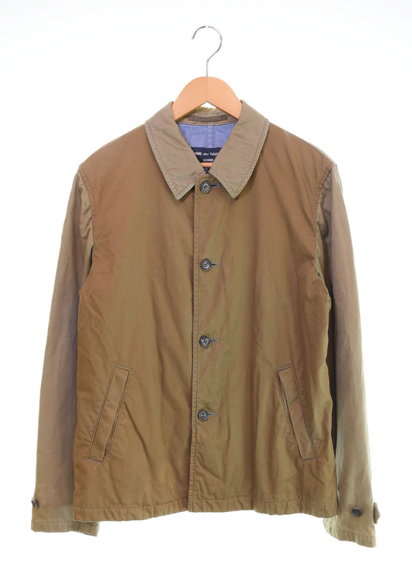 コムデギャルソン COMME des GARCONS 00s 切り替えコットンジャケット AD2004 製品染め 00's HO-J039 L ジャケット ベージュ 103MT-2943