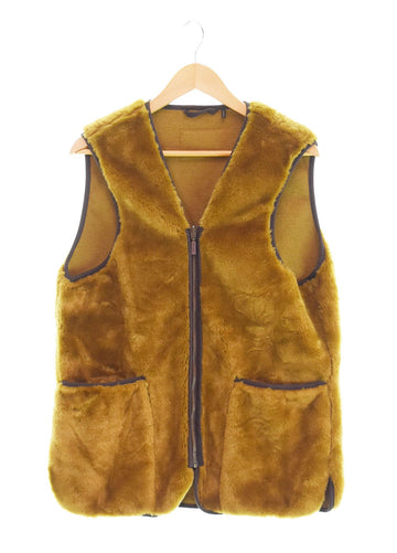バブアー Barbour ウォームパイルウエストコート パイルライナー フロントジップ 222MLI0035 38 ベスト ブラウン 103MT-2264