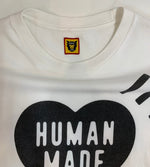 ヒューマンメイド HUMAN MADE DAILY ハートロゴ Tシャツ ホワイト Mサイズ
