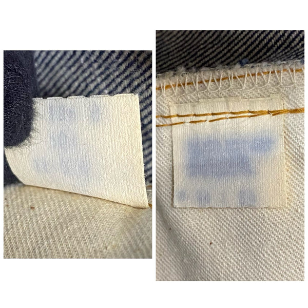【曜日割引対象外】 リーバイス Levi's 70's 501 66前期 Dead Stock フラッシャー付き デニム ブルー W44 L34サイズ 201MB-1217 VB