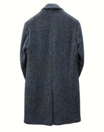 ラルディーニ LARDINI WOOL CHESTER COAT ウール チェスター コート アウター ジャケット アルパカ 青 IG23177AE 46 コート チェック ブルー 104MT-863