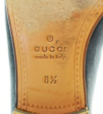 グッチ GUCCI ベロア ローファー 黒 メンズ靴 ローファー ブラック 8 1/2 27cm 103S-716