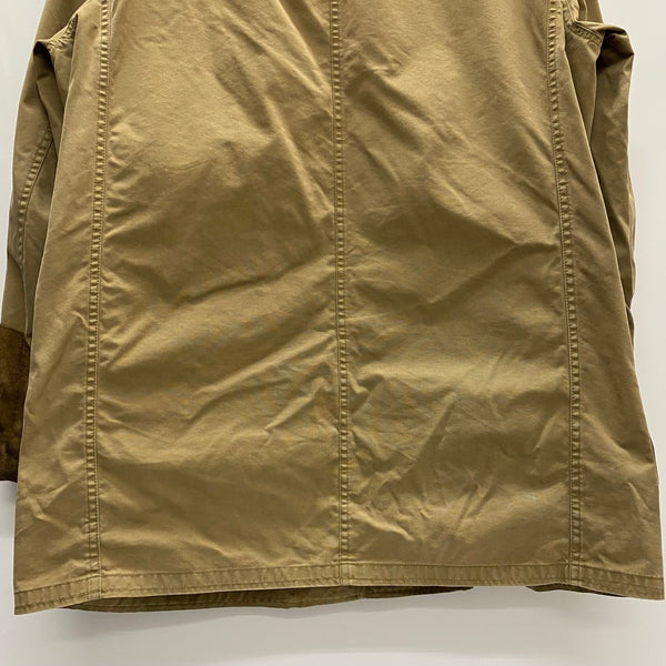 【曜日割引対象外】 ラルフローレン POLO RALPH LAUREN 90's レザー切り替え ファイヤーマン コート ベージュ Mサイズ 201MT-3852 VB