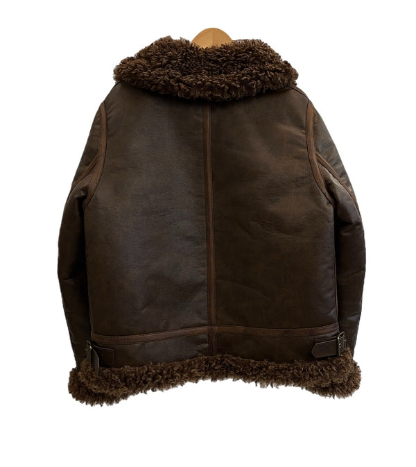 マウジー moussy AGED AVIATOR JACKET エイジドアビエータージャケット ボア 茶 010HAS30-1341 ジャケット ブラウン フリーサイズ FREE 101LT-217