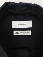 ジャンピエール THE JEAN PIERRE Thomas Mason SIGNATURE 11XL SHIRT シグネチャー シャツ オーバーサイズ ボタン 比翼 長袖 黒 長袖シャツ 無地 ブラック ONE SIZEサイズ 104MT-2324