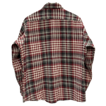 【曜日割引対象外】 ヴィンテージ vintage Sears 70's プリントネルチェックシャツ 長袖シャツ レッド 201MT-4675 VB