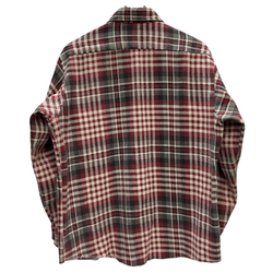 【曜日割引対象外】 ヴィンテージ vintage Sears 70's プリントネルチェックシャツ 長袖シャツ レッド 201MT-4675 VB