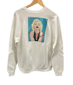 ヴィンテージ vintage 90s 90's TULTEX  Marilyn Monroe マリリンモンロー ©1990 MADE IN USA アメリカ製 ラグラン XL スウェット ホワイト LLサイズ 101MT-3076