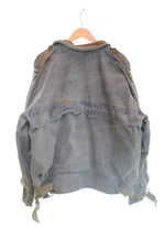 ゲス GUESS 80s レザー切替 デニムジャケット Made in USA 80's Gジャン USA製 ジャケット ブルー Lサイズ 103MT-3395