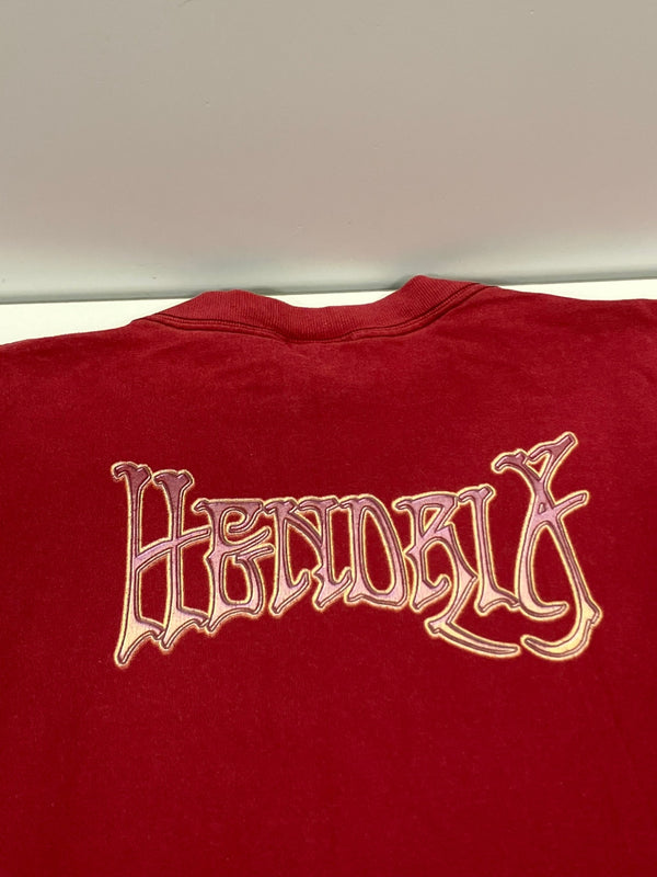 US US古着 00's Y2K ZION JIMI HENDRIX ジミ・ヘンドリックス オフィシャル XXL Tシャツ ワインレッド 3Lサイズ 101MT-4991