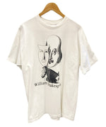 US US古着 90s William Shakespeare ウィリアム シェイクスピア 偉人Ｔシャツ 袖シングル Tシャツ プリント ホワイト Lサイズ 101MT-2500