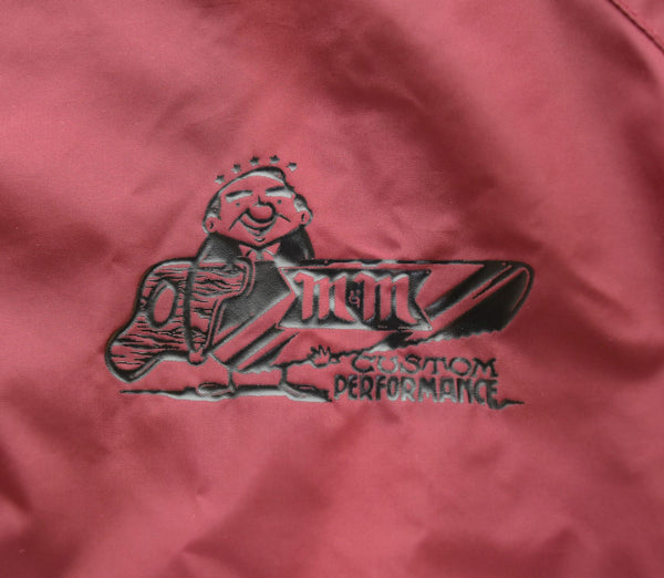 エムアンドエム M&M CUSTOM PERFORMANCE カスタムパフォーマンス COACH JACKET コーチ ジャケット ナイロン ジャケット ワインレッド Lサイズ 103MT-2398