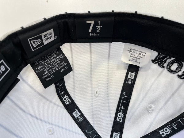 シュプリーム SUPREME Homerun S Logo New Era ホームラン Sロゴ ストライプ ベースボール ニューエラ 白 黒 帽子 メンズ帽子 キャップ ホワイト 101hat-163