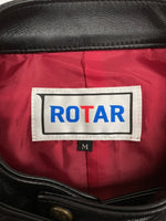 ローター ROTAR Neo RIDERS Semi Double ライダース セミ ダブル ダブルジップ バイカー レザー アウター 黒 rt1851006 ジャケット 無地 ブラック Mサイズ 104MT-1916