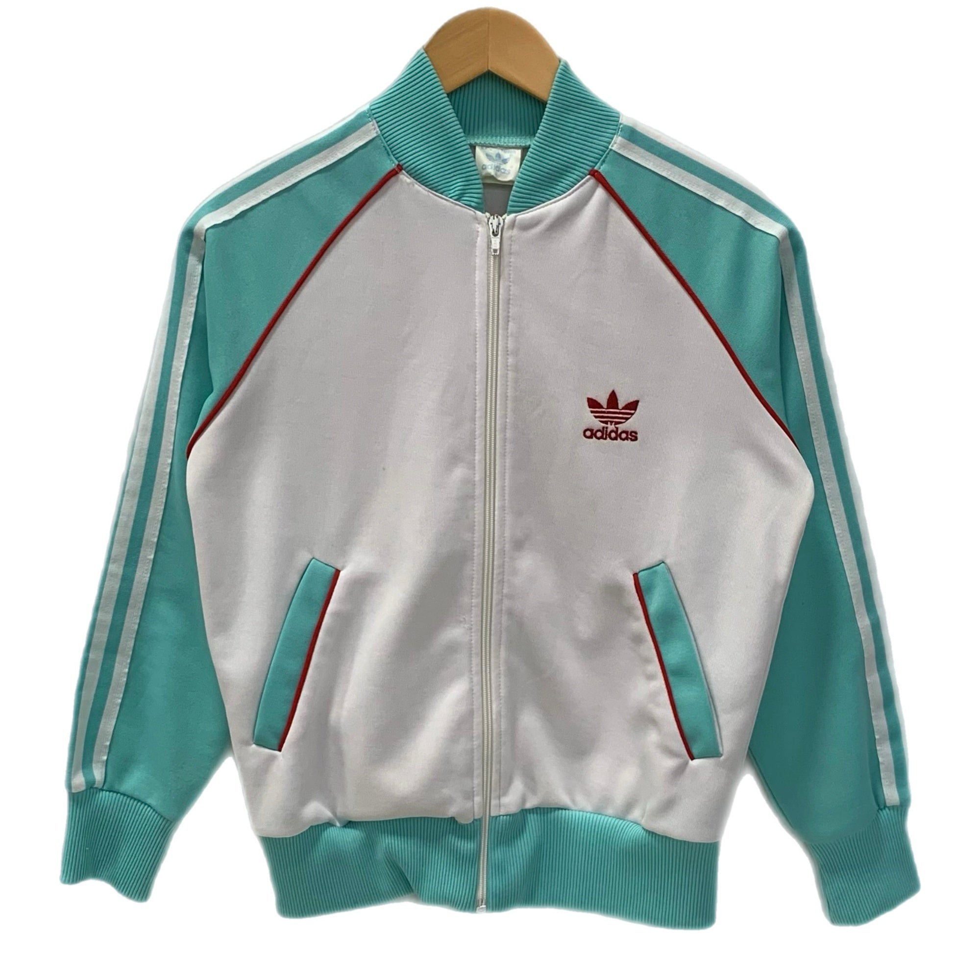 アディダス adidas 80s トラックジャケット ジャージ ブルー Sサイズ