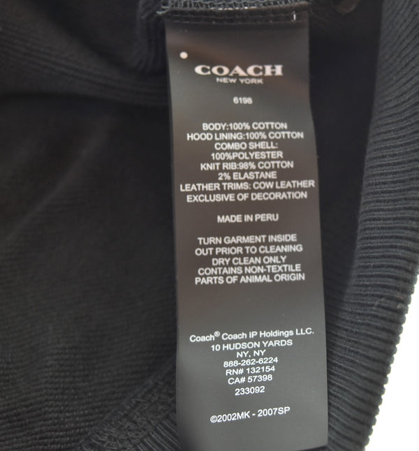 コーチ COACH NARUTO ナルトスウェットパーカー 6198 パーカ ブラック Mサイズ 103MT-3366