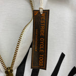 ウエストライド WESTRIDE HARDLY-DRIVEABLE VINTAGE RACING RAYON HALF ZIP 長袖カットソー ホワイト 40サイズ 201MT-4165