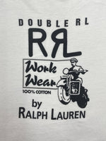 ダブルアールエル RRL 90s WORK WEAR T-SHIRT ワーク ウェア Tシャツ 半袖 USA製 プリント Ralph Lauren 白 Tシャツ ロゴ ホワイト XLサイズ 104MT-1516