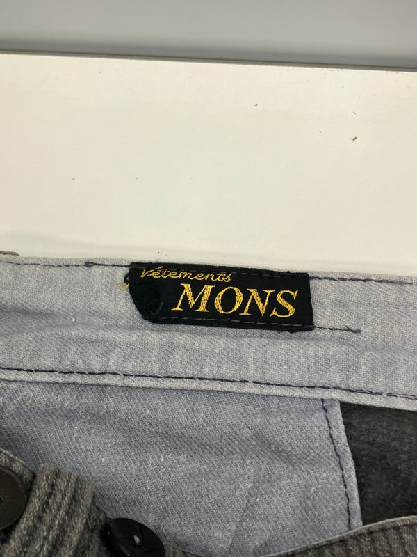 ヴィンテージ vintage 50's 50年代 EURO ユーロワーク VETEMENTS MONS ピケ ワークパンツ ごま塩 ヘリンボーン メタルフック ボタンフライ ボトムスその他 グレー - 101MB-775