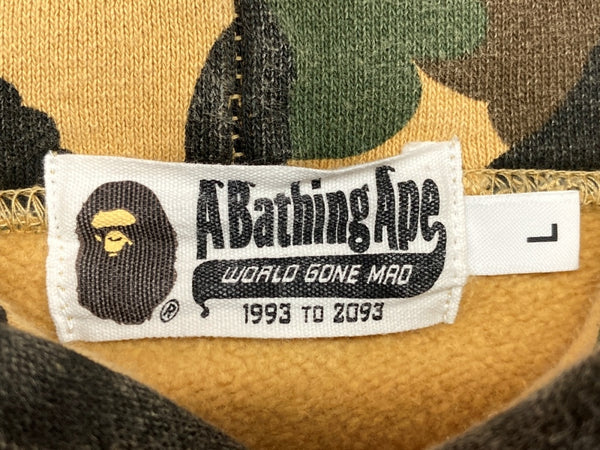 アベイシングエイプ A BATHING APE ベイプ 1st Camo Kanji Pullover Hoodie ファースト カモ プルオーバー フーディ パーカー 001PPF801001X パーカ プリント ベージュ Lサイズ 104MT-596