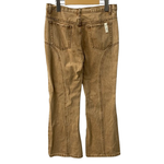 クヌースマーフ Knuth Marf bell bottom denim pants フレアパンツ スタッツ デニム ブラウン SSサイズ 201LB-111