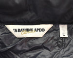 アベイシングエイプ A BATHING APE センターロゴ ナイロンジャケット ジャケット ブラック Lサイズ 103MT-3302