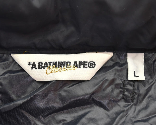 アベイシングエイプ A BATHING APE センターロゴ ナイロンジャケット ジャケット ブラック Lサイズ 103MT-3302