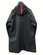 ダブレット doublet 17AW HIGH DENSITY MATERIAL COAT ハイ デンシティー マテリアル コート フード ジャケット アウター 黒 17AW10CO18 ジャケット ロゴ ブラック Mサイズ 104MT-1132