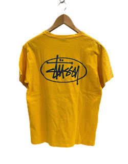 ステューシー STUSSY 90s 90's USA製 紺タグ ロゴTシャツ OLD STUSSY オールド シングルステッチ Tシャツ イエロー Mサイズ 101MT-4860