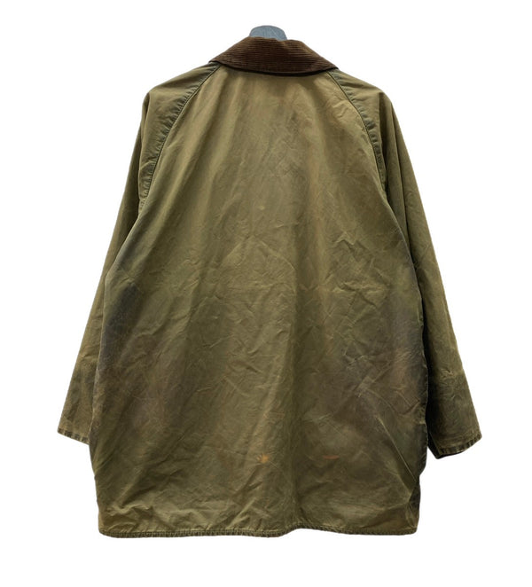 バブアー Barbour BEAUFORT ビューフォート 90s 90年代 3ワラント 英国製 ジャケット オイル ワックス  アウター 緑 C42/107CM コート 無地 カーキ 104MT-1948