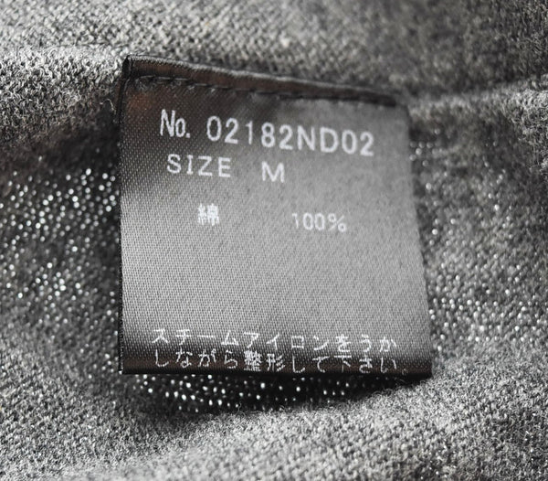 ヒステリックグラマー HYSTERIC GLAMOUR 21AW スタッズ ジッパー カーディガン ZIPPER STUDS 02182ND02 カーディガン グレー Mサイズ 103MT-2765