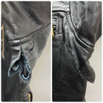 【曜日割引対象外】 ヴィンテージ vintage 70's Taubers レザープルオーバーシャツ ジャケット ブラック 38サイズ 201MT-4460 VB