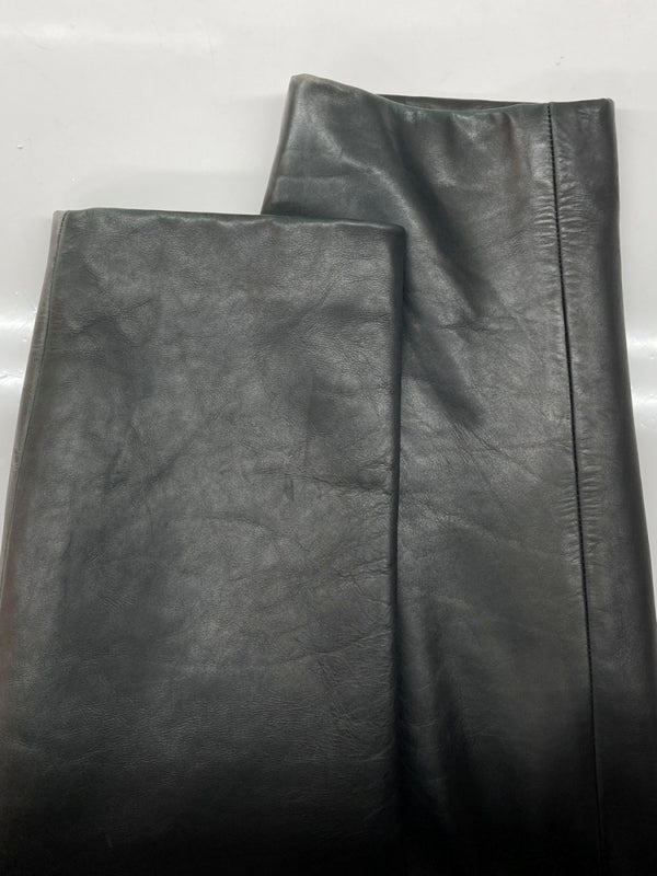 ケンゾー KENZO HOMME LEATHER LONG COAT レザー ロング コート ボタン アーカイブ 本革 アウター ジャケット 黒 ジャケット 無地 ブラック Lサイズ 104MT-1794