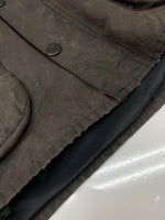 バブアー Barbour BEDALE JACKET ビデイル ジャケット ダブルジップ オイル ワックス 裏チェック アウター 茶 A104 サイズ C36/91CM ジャケット 無地 ブラウン 104MT-1886