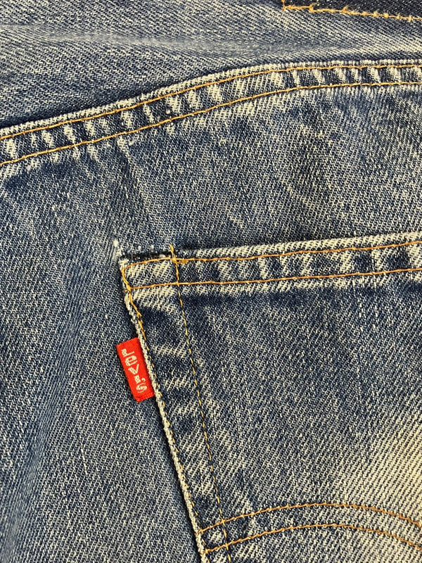 リーバイス Levi's 70's 70年代 505 66後期 ボタン裏6刻印 42TALON ZIPPER VINTAGE ヴィンテージ デニム ブルー W38L32 101MB-659