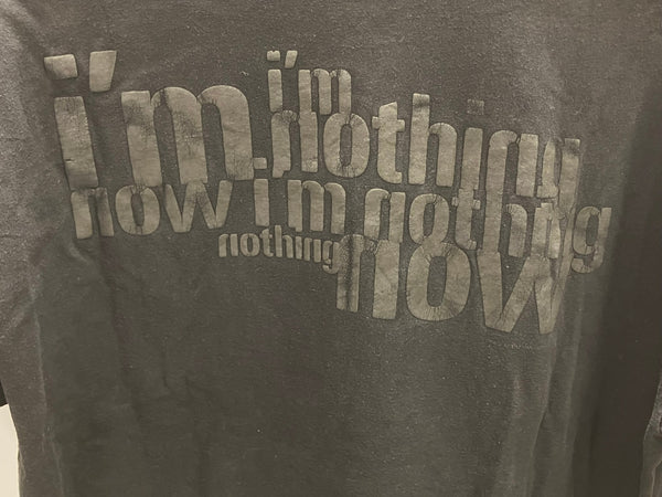 バンドTシャツ BAND-T 90s 90's Hanes vintage Nine inch nails now i'm nothing ナインインチネイルズ  発泡プリント ヴィンテージ ©1994 XL Tシャツ プリント ブラック LLサイズ 101MT-2631