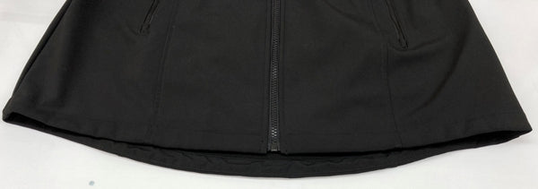 ラルフローレン RalphLauren ローレン LAUREN 現行タグ Quilted Bib Hooded Jacket ダブルクロージャー フーディ コート 二重ジップ キルティング ゴムシャーリング ミディ丈 BLACK 黒 20717S8AA ジャケット ロゴ ブラック Mサイズ 104LT-208