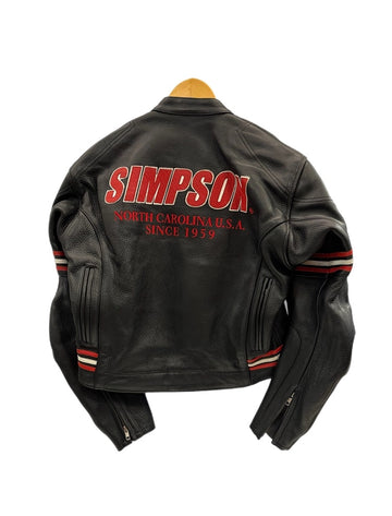 シンプソン　レザージャケット　Mサイズ　SIMPSON　牛革 シンプソン SIMPSON 牛革 レザージャケット シングルライダース