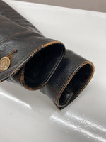 ハイラージレザーズ HIGH LARGE LEATHERS 3rd Type Broken Arrow ブロークン アロー 革ジャン Gジャン ホースハイド バイカー ライダース ジャケット 黒 サイズ36 ジャケット 無地 ブラック 104MT-2224