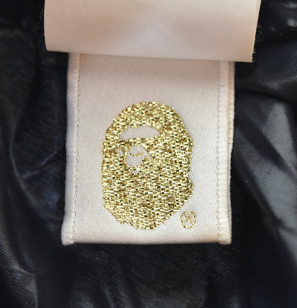 アベイシングエイプ A BATHING APE センターロゴ ナイロンジャケット ジャケット ブラック Lサイズ 103MT-3302