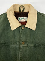 エルエルビーン L.L.Bean 70s 80s DENIM JACKET デニム ジャケット Gジャン カバーオール ブランケット ヴィンテージ アウター 緑 S945 ジャケット 無地 カーキ Sサイズ 104MT-1783